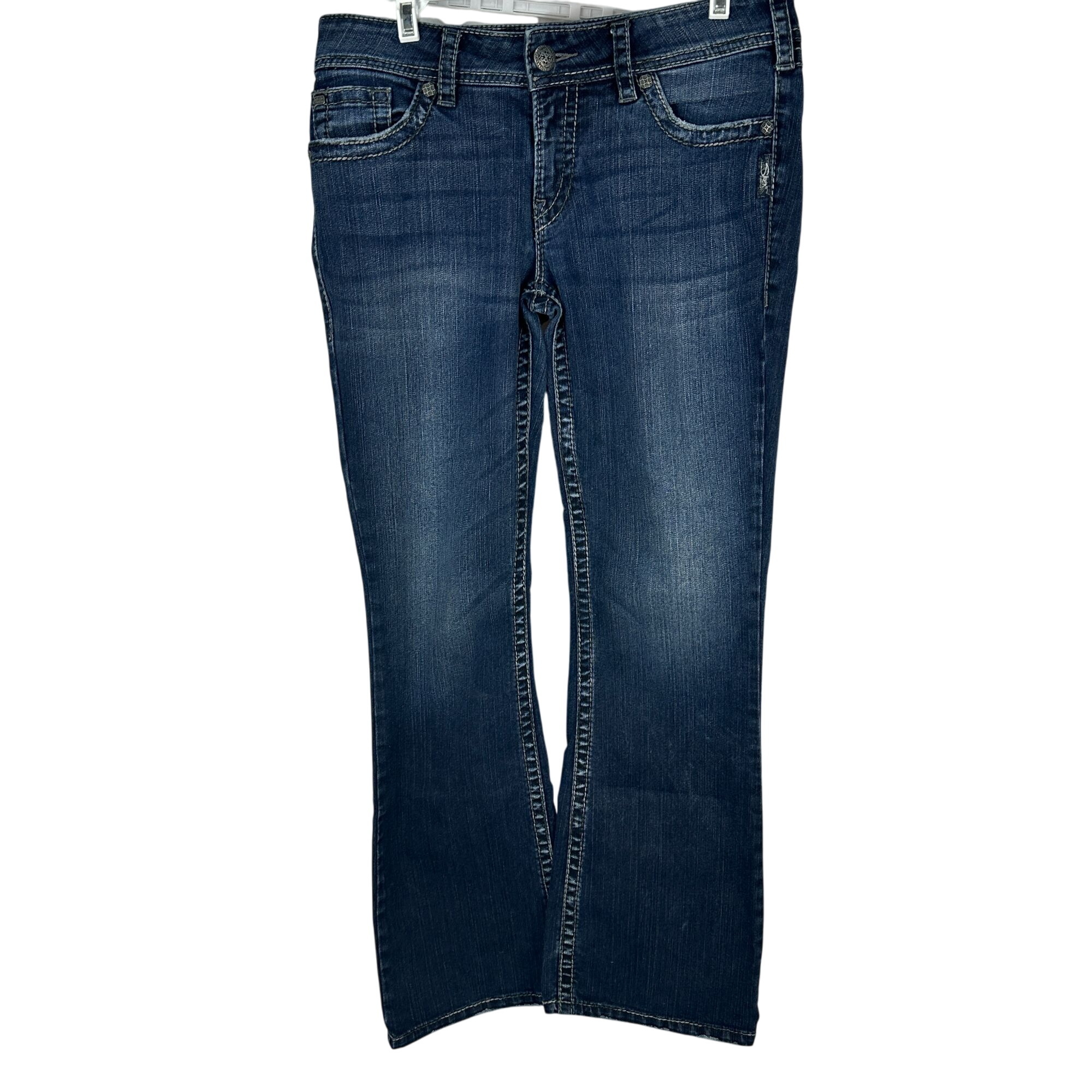 Silver Jeans Co Suki Surplus Bootcut Denim Jeans W30L32 Womens Blue
